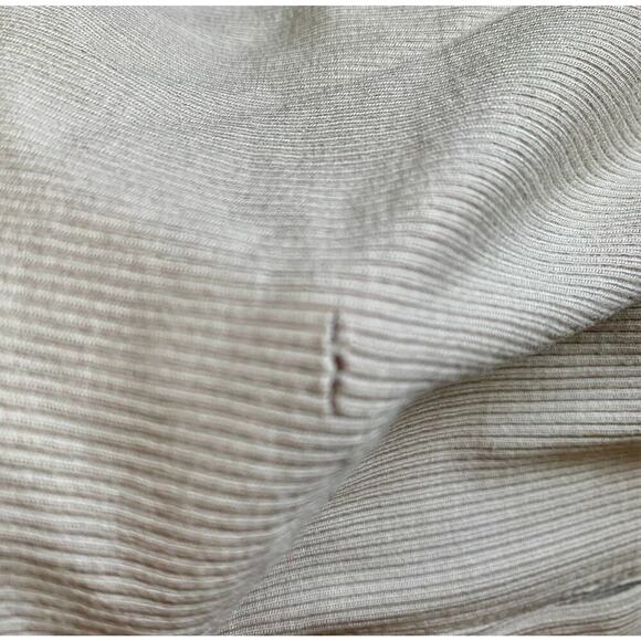 Joah Brown Crop Snap Tank in Khaki Beige Size S/M Pullover Ribbed Knit Snap - Picture 4 of 5